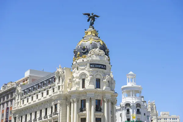 Hiszpański Splendor Gran Crowning Metropolis Monument — Zdjęcie stockowe