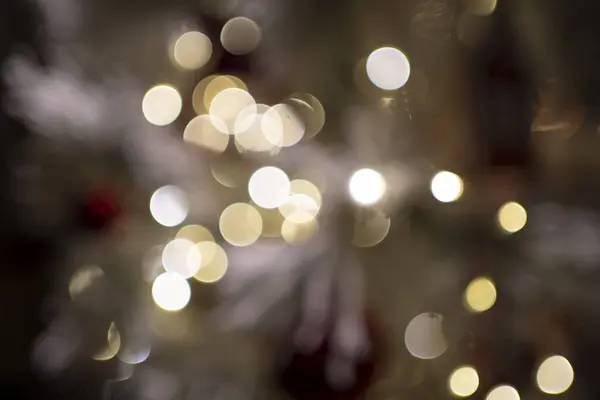 Luzes Festivas Natal Capturadas Belo Estilo Borrado Criando Uma Decoração Imagens De Bancos De Imagens Sem Royalties