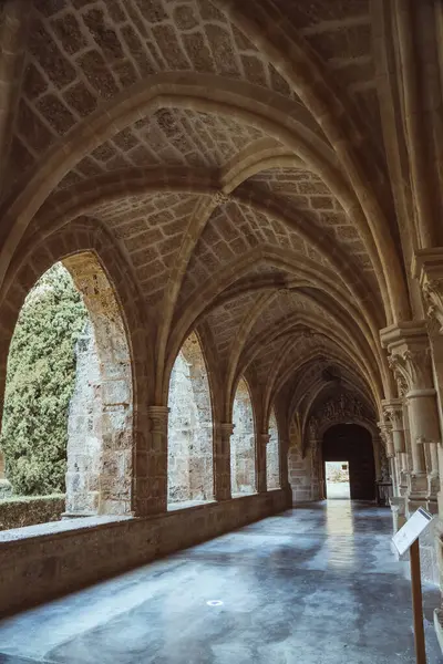 Fesselnde Mittelalterliche Klosterpassage Perfekt Für Historische Und Architektonische Themen lizenzfreie Stockfotos