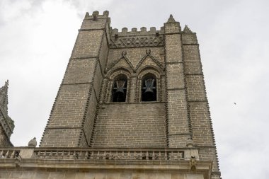 Güzel Avila Katedrali Eski Şehir Duvarlarında Yerleşik