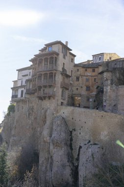 Cuenca, İspanya 'daki Casa Colgadas' dan Muhteşem Manzaralar