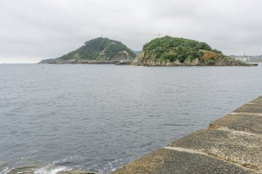 Bask Ülkesi 'ndeki San Sebastian Sahili Manzarası