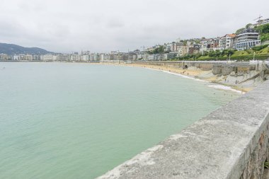 Bask Bölgesi, İspanya 'da San Sebastian Sahili