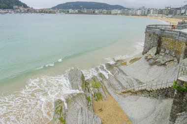 San Sebastian, İspanya Sahili Manzarası