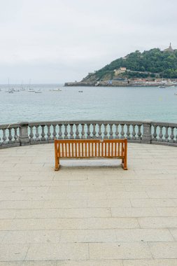 San Sebastian, İspanya 'da Manzaralı Bakış