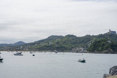 San Sebastian Kıyı Manzarası, Bask Ülkesi, İspanya