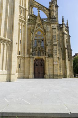 İspanya 'nın Bask Bölgesi, San Sebastian şehrindeki Buen Pastor Katedrali.