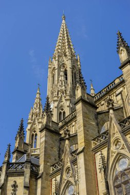 İspanya 'nın Bask Bölgesi, San Sebastian şehrindeki Buen Pastor Katedrali.