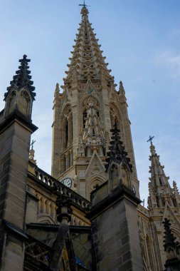 İspanya 'nın Bask Bölgesi, San Sebastian şehrindeki Buen Pastor Katedrali.