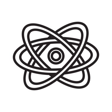 Düz atom molekülü tasarımı, canlı renkler, okul, bilim ve kırtasiye temaları için ideal. Kimya ve eğitim projeleri için mükemmel.