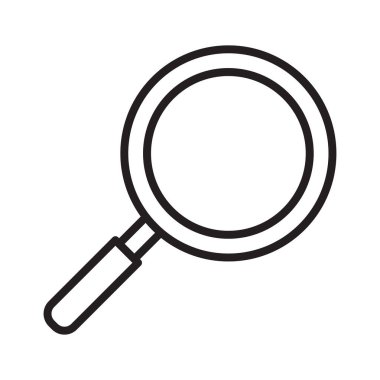 Büyüteç çiziminin renkli düz tasarımı, okul, bilim ve kırtasiye temaları için mükemmel. Eğitim ve analitik grafik projeleri için harika.