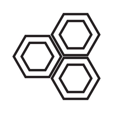Parlak düz altıgen şekil çizimi, okul ve kırtasiye temaları için çok yönlü. Eğitim, geometrik veya modern tasarım projeleri için harika.
