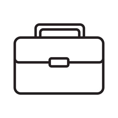 Düz canlı evrak çantası tasarım illüstrasyonu, okulu, kırtasiyeyi ve profesyonelliği temsil ediyor. Eğitim veya ofis temalı tasarımlar için mükemmel.