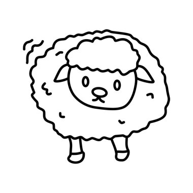 Düz koyun tasarımı, Kurban Bayramı, İslam ve Kuran 'ı sembolize ediyor. İslam festivali, kurban etme ve kültürel tasarımlar için harika..