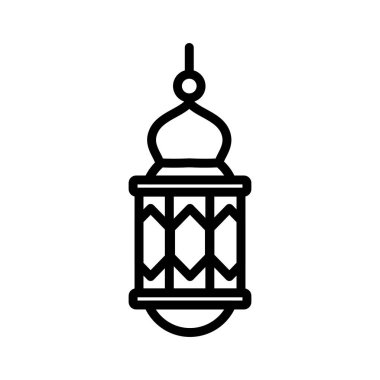 Arap fenerinin minimalist tasviri, Ramadhan, İslam ve Kurban Bayramı 'nı sembolize ediyor. Dini ve dekoratif projeler için mükemmel..