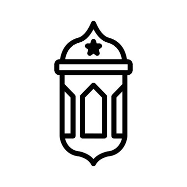 Bir Ramadhan fenerinin minimalist tasarım tasarımı, İslam ve Kurban Bayramı 'nı simgeliyor. Dini, şenlikli ve kültürel temalı projeler için mükemmel..