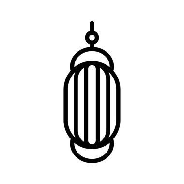 Minimalist tasarım modern bir bayram feneri, İslami kutlamalar ve dekoratif projeler için mükemmel.