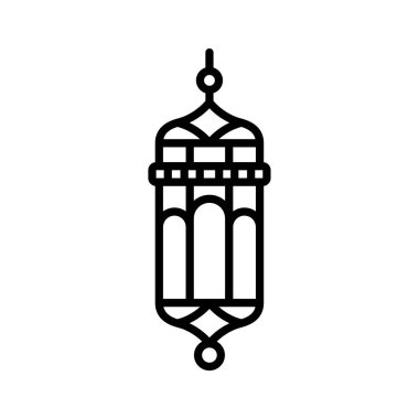 Bayram Fitri ve İslam kültürünü temsil eden zarif bir Ramadhan feneri tasarımı..