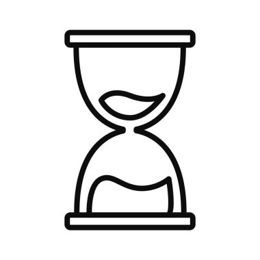 Bir kum saatinin minimalist tasarımı, zaman yönetimini, okul saatlerini ve öğrenci disiplinini sembolize ediyor..