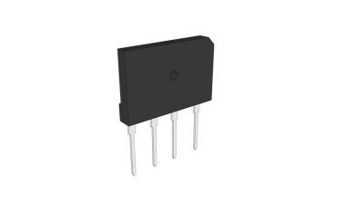 Beyaz arkaplanda köprü düzeltici diyot elektroniği.