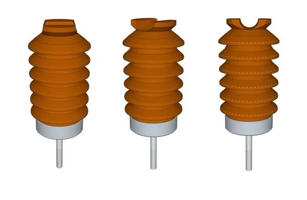 输电绝缘子线柱 模具设计线职位 — 图库矢量图片