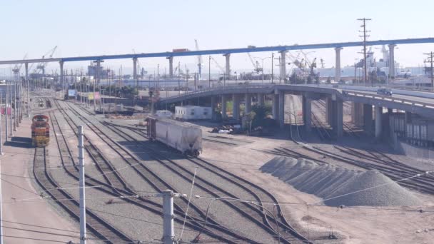 Industriområde Tillverknings Eller Produktionsdistrikt San Diego Kalifornien Usa Coronadobron Och — Stockvideo