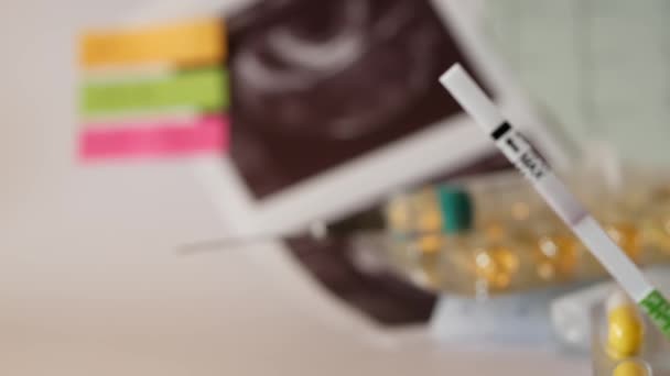 Ivf Vitro Fertilisatie Reproductieve Ondersteunde Technologie Onvruchtbaarheid Steriliteit Behandeling Echografie — Stockvideo