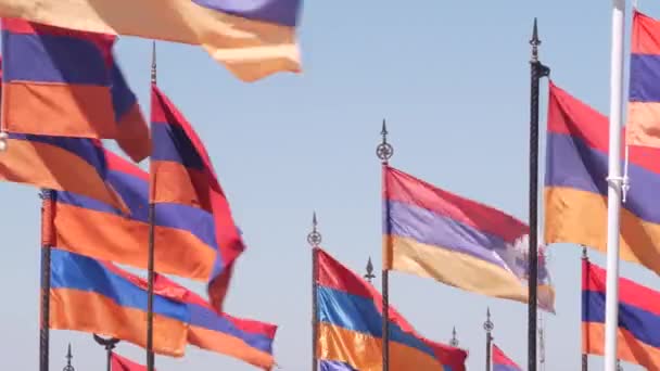 Drapeau Arménien Sur Primaire Militaire Conflit Haut Karabakh Guerre Azerbaïdjan — Video