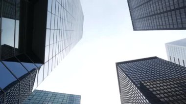 New York City Aşağı Manhattan, Downtown Financial District veya Midtown Business Mimarlık, ABD. Yüksek gökdelenler, ofis binaları, ABD. Amerikan şehir sokağı, emlak, emlak.