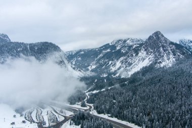 Snoqualmie Pass, Washington in December of 2022 