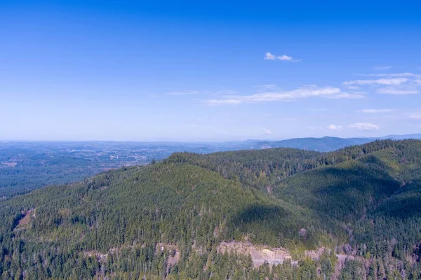 Вид Воздуха Западный Вашингтон Сверху Каскадные Горы Итонвилле Штат Вашингтон — стоковое фото