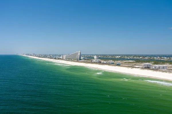 stock image Aerial view of Perdido Key Beach, Florida in March of 2023