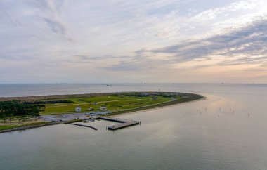 Körfez Sahilleri, Alabama 'daki Morgan Kalesi' nin hava manzarası.