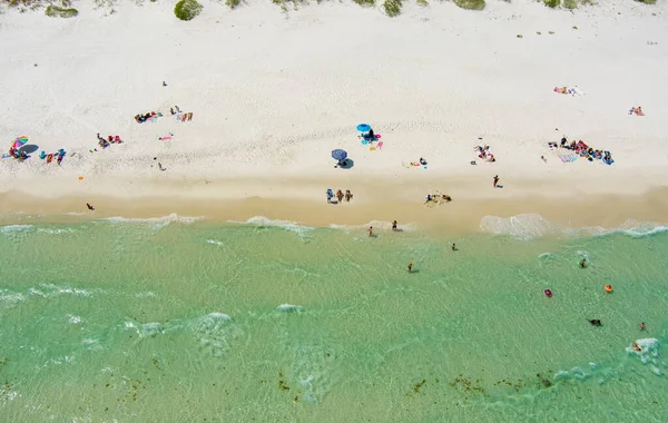 Stock image Aerial view of Pensacola Beach, Florida on Memorial Day Weekend 2023