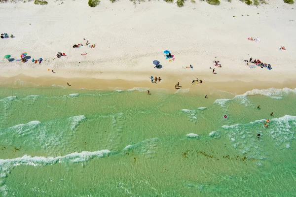 stock image Aerial view of Pensacola Beach, Florida on Memorial Day Weekend 2023