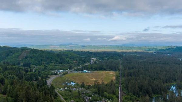 Вид Воздуха Абердин Вашингтон Июне 2023 Года — стоковое фото