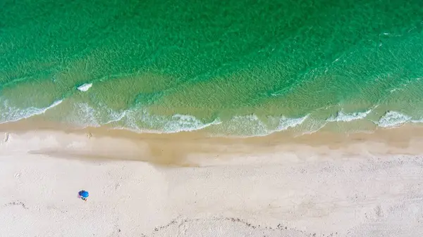 stock image Drone photography of the surf at Pensacola Beach in May