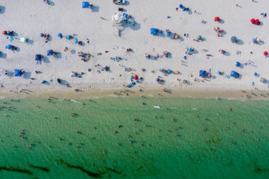 Pensacola, Florida 'daki sahil manzarası.