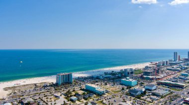 Haziran 'da Alabama' nın körfez kıyısındaki sahilin havadan görüntüsü