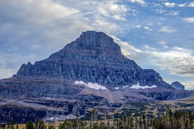 Mountainous landscape at Logan Pass in Glacier National Park, Montana clipart