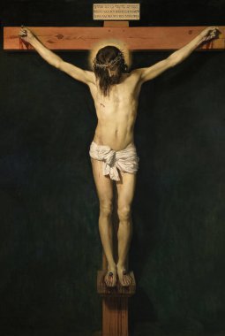 Christ Crucified by Diego Velazquez clipart