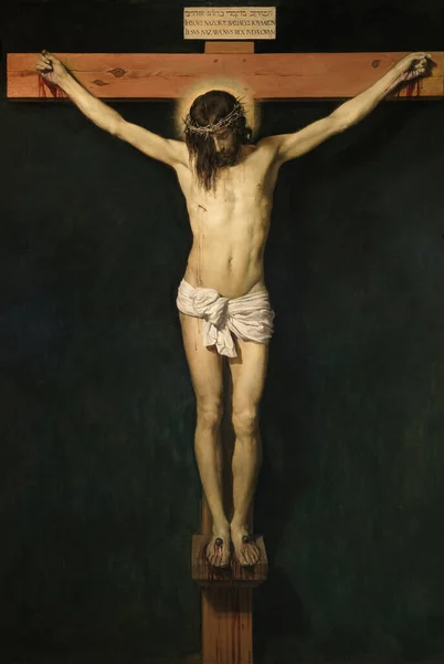 Cristo Crucificado Por Diego Velázquez — Foto de Stock
