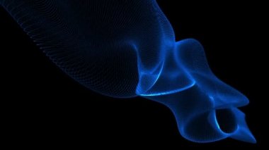 Soyut dijital parçacık dalga arkaplanı