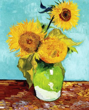 Üç Ayçiçeği Vincent van Gogh