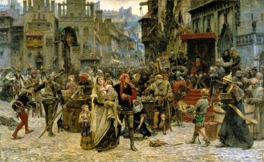 Carl Gustaf Hellqvist-Valdemar Atterdag Visby 'yi Fidye' ye Tutuyor, 1361
