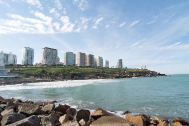 Buenos Aires, Arjantin 'deki Mar Del Plata şehrinin manzarası