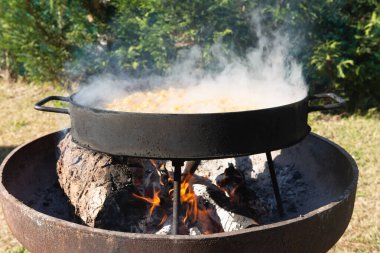 Geleneksel Arjantin Locro güveci.