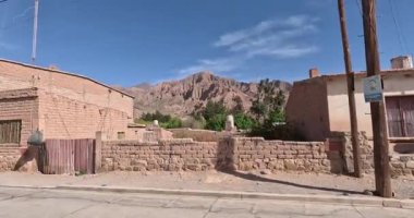 Tilcara 'da çamur duvarları, Jujuy Eyaleti, Arjantin