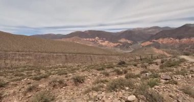 Tilcara 'daki dağ manzarası, Jujuy Eyaleti, Arjantin