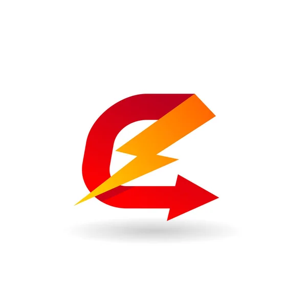 Электрический Логотип Стрелкой — стоковый вектор